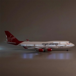 Modellino in Resina di Aereo Virgin <span class=keywords><strong>Atlantic</strong></span> B747, Scala 1/150, 47cm, con Confezione Regalo per Collezionisti - Product Image 4