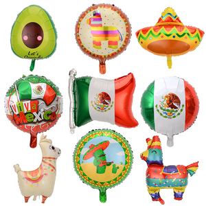 Globos de Aluminio con Diseño de Carnaval <span class=keywords><strong>Mexicano</strong></span>, Decoración para Fiestas, Cactus, Rollo de Maíz, Festival <span class=keywords><strong>Mexicano</strong></span> Wild Shout - Product Image 5