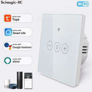Interruptor <span class=keywords><strong>Dimmer</strong></span> Inteligente Tuya WiFi Sem Fio com Controle por Toque, APP Smart Life e Controle por Voz, Funciona com Alexa e Google Home - Product Image 1