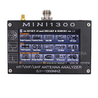 Mini1300 Analyseur d'antenne SWR 4,3 pouces LCD 0,1-1300 MHz HF/VHF/UHF Testeur d'antenne Analyseur d'antenne