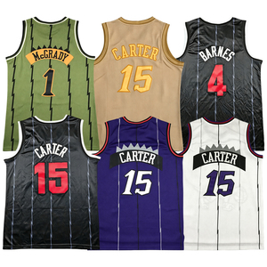 Maglia da basket ricamata retrò da <span class=keywords><strong>uomo</strong></span> 2026 Hot Sale Vince Carter Tracy McGrady Brandon <span class=keywords><strong>Ingram</strong></span> Scottie Barnes S-2XL - Product Image 1