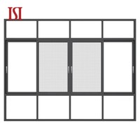 HENNISSY Jazz 2 Vente Flash Fenêtres Coulissantes en Aluminium avec Persiennes en Acier Inoxydable pour Système de Fenêtres Coulissantes de Cuisine pour Maisons Fabriquées en Chine