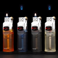 Briquet gonflable transparent en métal ignifuge