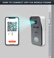 Sonnette WiFi HD 1080P Morning Tech avec contrôle d'accès RFID PoE, audio bidirectionnel et vision nocturne pour villa et bureau