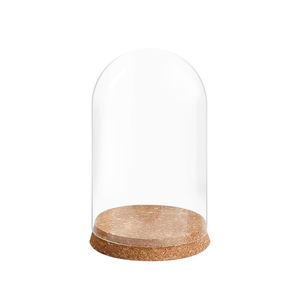 Fleur éternelle liège gravé Technique saint valentin cadeau décoration vacances cadeau couvercle en verre Transparent soufflé - Product Image 1