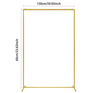 Nouvel arc <span class=keywords><strong>rectangulaire</strong></span> de mariage et accessoires de <span class=keywords><strong>ballon</strong></span> de cadre en fer rond décoration de fête avec pôle unique pour mariages et événements - Product Image 4