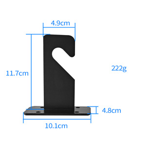 Système de support de fond manuel 2-en-1 pour photographie et vidéo, montage sur support mural/support lumineux, construction métallique, deux supports simples - Product Image 3