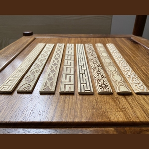 Moldura Decorativa de Madera de Haya Natural, Diseño de Prensado en Caliente, Moldura en Relieve, para Gabinetes de Cocina, Exteriores de Villas y Hoteles - Product Image 2