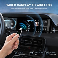 Adaptateur CarPlay sans fil pour voitures, dongle sans fil, convertit le CarPlay filaire en sans fil pour tous les véhicules équipés d'un CarPlay filaire d'origine