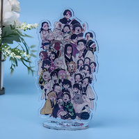 Support d'impression acrylique de forme personnalisée mini présentoir de bureau personnalisé décoration d'anime de voyageur debout en plastique transparent