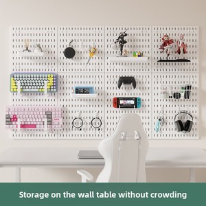Support de rangement mural sans perçage exclusif transfrontalier accessoires de bricolage étude salle de bain organisateur Fitness tableaux muraux - Product Image 4