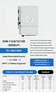Stock DE LA UE 6kw a 20kw Inversor híbrido Sistema de energía solar Almacenamiento en el hogar Trifásico Bajo voltaje para Deye Inverter Protección IP65 - Product Image 6