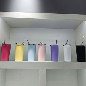 แก้วน้ำสแตนเลสแบบกำหนดเองขนาด 20 ออนซ์ พร้อมฝาและหลอด - แก้วกาแฟแบบเก็บอุณหภูมิสำหรับเดินทาง เหมาะสำหรับของขวัญส่งเสริมการขาย - Product Image 4