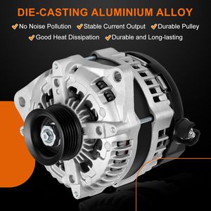 <span class=keywords><strong>Alternador</strong></span> FL3Z10346G 12V 240A para Ford F-150 5.0L V8 2015-2020, 6 Ranuras, Giro en Sentido Horario, Reemplaza 44000/42103/1042110081/1042110080 - Product Image 4