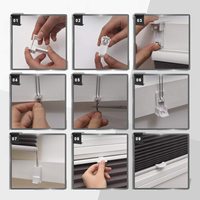 Stores plissés élégants rétractables en tissu de 20 mm