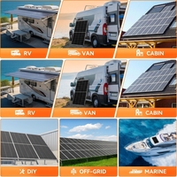 Panneau solaire photovoltaïque monocristallin 300W résistant aux projections de sel pour l'alimentation des plateformes aquacoles offshore et des stations de travail marines