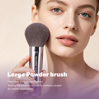 Pinceau de maquillage individuel MAANGE personnalisé OEM&ODM, poils synthétiques, fibres douces et moelleuses, vente en gros de pinceaux de maquillage individuels