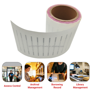 Fabrieksvoorraad Lange-afstands RFID bibliotheeklabel 860~960MHz NXP U9 blanco RFID label sticker voor logistiek beheer - Product Image 4