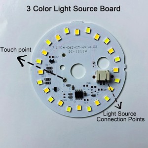 台灯USB充电式发光二极管触摸开关可调光台灯成套光源配件 - Product Image 4