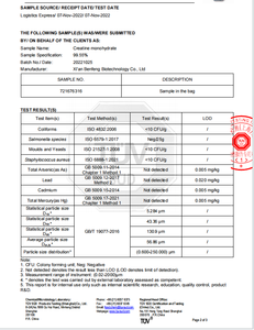 Créatine monohydratée en poudre bon marché 99% qualité alimentaire Nutrition sportive pour adultes - Product Image 3