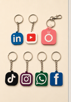 Porte-clés intelligent programmable 13,56 MHz ISO14443a NFC en silicone, mini clé NFC, porte-clés de style tendance pour les réseaux sociaux et les entreprises
