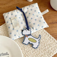 Désodorisant suspendu en papier pour voiture, motif chien de dessin animé mignon, parfum élégant et personnalisé