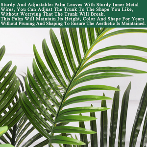 Senmasine Tùy Chỉnh 4ft 5ft 6ft 7ft Trong Nhà Ngoài Trời Nhân Tạo Nhà Máy Giả Nhựa Trong Chậu Areca Bonsai Giả Cây Cọ - Product Image 4