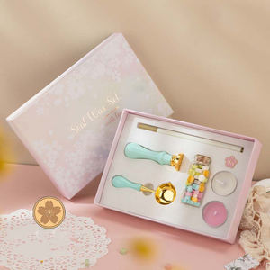 Set de Sellos de Cera para Sobres y Cajas de Regalo Bonvan con Cuchara y Mango de Madera Personalizado, Sello de Lacre con Logotipo Personalizado y para Bodas - Product Image 4