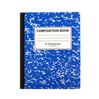 Fournitures scolaires américaines pour la rentrée : Cahiers de composition B5 avec dos rigide, 100 feuilles, 200 pages, en stock, acceptant les commandes OEM