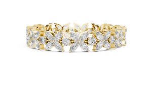 Designer Lab Grown Diamond <b>Bracelet</b> Gold Plated Elegant Fashion Jewelry Gift Accessory Custom Luxury <b>Bracelet</b> - Product Image 2