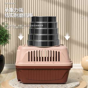 Cage <span class=keywords><strong>pour</strong></span> chat et <span class=keywords><strong>chien</strong></span>, modèle 303 avec porte en fer, comprenant une gamelle et un séparateur d'urine ; cage de transport <span class=keywords><strong>pour</strong></span> animaux de compagnie - Product Image 6