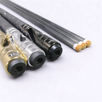 Vente Flash - Queue de billard YFEN T700 en fibre de carbone, joint central 1/2, design haut de gamme, embouts de 11,8/12,5 mm, 147 cm