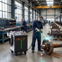 Nouvelle version améliorée de la machine de nettoyage au laser pulsé 1000W, économe en énergie, refroidissement par eau, nettoyeur laser pour le traitement des surfaces métalliques