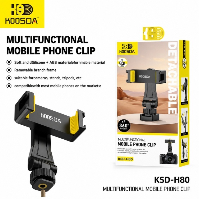 Universal Portable ABS Mobile Phone Stand Multifunctional Mobile Phone Clip KSD-H80 Mobile Phone Holder