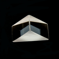 Prisme pyramide en cristal, prisme arc-en-ciel à générateur d'énergie triangulaire, lentille auriculaire à Cube lumineux, vente en gros