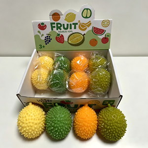 Juguete Antiestrés de Fruta Durian, Simulación de Fruta, TPR, Goma Suave, Juguetes para Niños, para Apretar con la Mano, Irrompible - Product Image 1