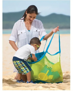 Wholesale Beach Bag <b>Foldable</b> Portable Mesh Swimming for Children Toy <b>Baskets</b> Storage Outdoor Waterproof Bags - Product Image 2