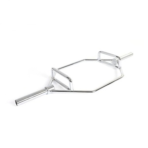 Chrome <span class=keywords><strong>Hex</strong></span> Trap <span class=keywords><strong>Bar</strong></span> với <span class=keywords><strong>combo</strong></span> Grips cho phòng tập thể dục thể Dục Đào Tạo - Product Image 1