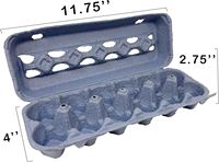 Plateaux à Œufs Personnalisés Recyclables Biodégradables en Pâte à Papier de Qualité, Alvéoles en Carton pour Œufs, Boîtes à Œufs Jetables en Papier et Pâte à Papier
