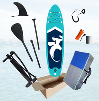 Vente en gros Stand Up Surf SUP Jet Planche à pagaie électrique Bateau aileron central Couleur personnalisée avec pompe isup