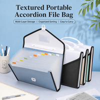 Carpeta de Archivos Expandible Tipo Acordeón, Organizador de Documentos A4, Carpeta con 13 Compartimentos