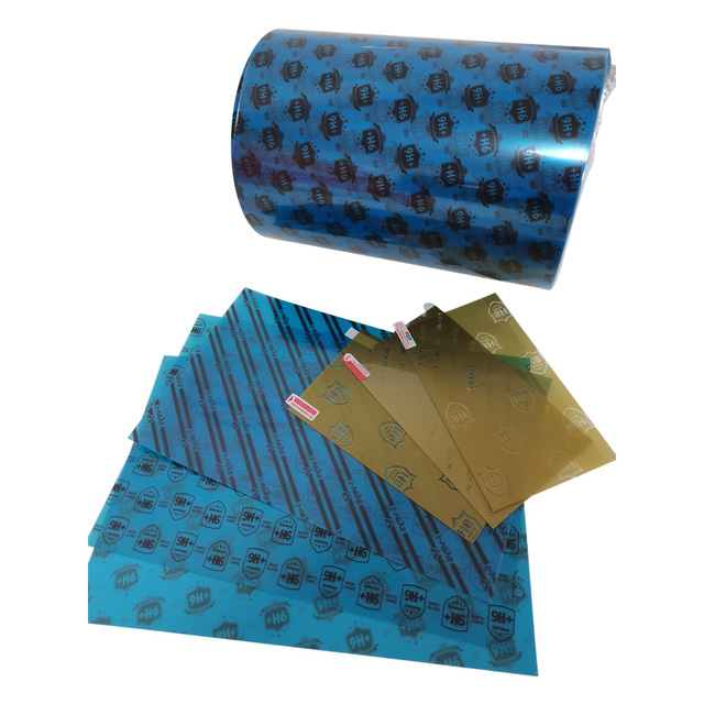 Free Sample Full Glue High Transparent Anti Shock 9h Nano Technology Pet Screen Protector Film Material for Cutting Machine