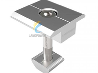 Penjepit Surya Landpower Solid Anodized dengan Beban Angin 60M/s dan Beban Salju