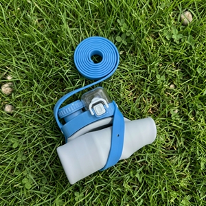 Food Grade Soft Silicone Water <b>Cup</b> <b>With</b> Straw Portable Travel <b>Reusable</b> Foldable Water Bottle For Daily Travel - Product Image 4