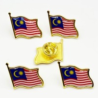 Épingles de revers en alliage émaillé souple, design personnalisé, drapeaux de tous les pays, 5 mm, badges patriotiques nationaux