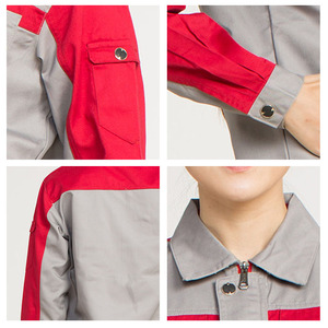 Usine directe de haute qualité coton manches courtes salopette confort vêtements de travail - Product Image 6