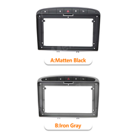 Cadre de navigation Meihua 9 pouces lecteur vidéo GPS Android universel pour Peugeot 408 2010-2012 avec faisceau de câblage 16 broches