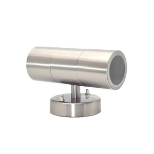 Lampe murale extérieure en acier inoxydable Ikawa Lighting à double tête, étanche du haut et du bas - Product Image 5