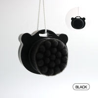 Échantillons gratuits Logo privé personnalisé ou brosse nettoyante faciale double-face portable en forme de panda en couleur