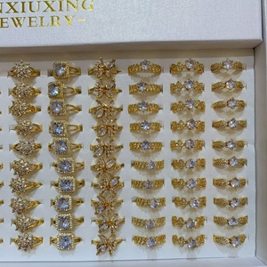 <span class=keywords><strong>Set</strong></span> di <span class=keywords><strong>Anelli</strong></span> da Donna <span class=keywords><strong>Vintage</strong></span> Placcati Oro in Ottone, Economici e Misti, per Matrimoni e Fidanzamenti, Vendita all'Ingrosso JXX - Product Image 6